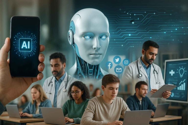AI influencing everyday life: education, healthcare, and marketing