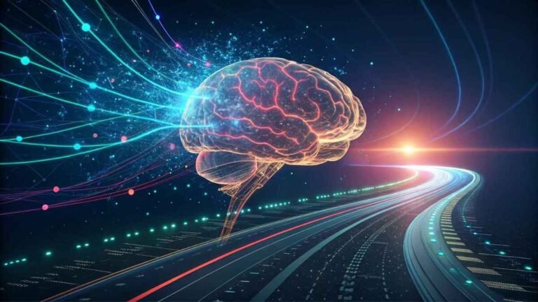 Futuristic digital brain symbolizing Agentic AI