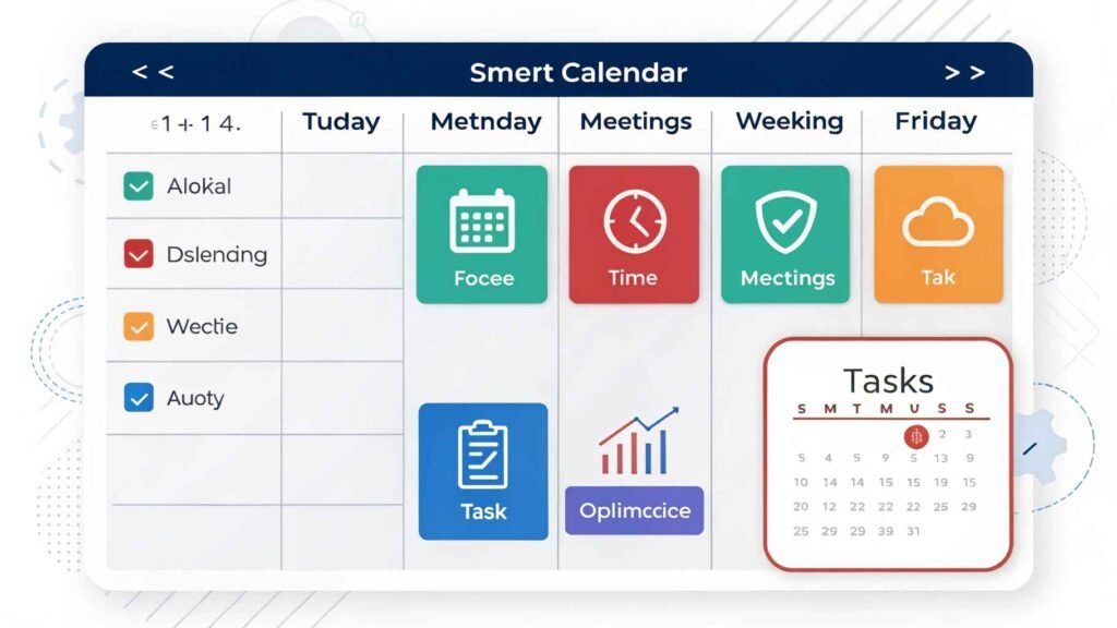 AI-powered calendar tool auto-adjusting daily schedule