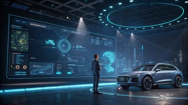 Agentic AI visualized as a futuristic assistant managing data independently