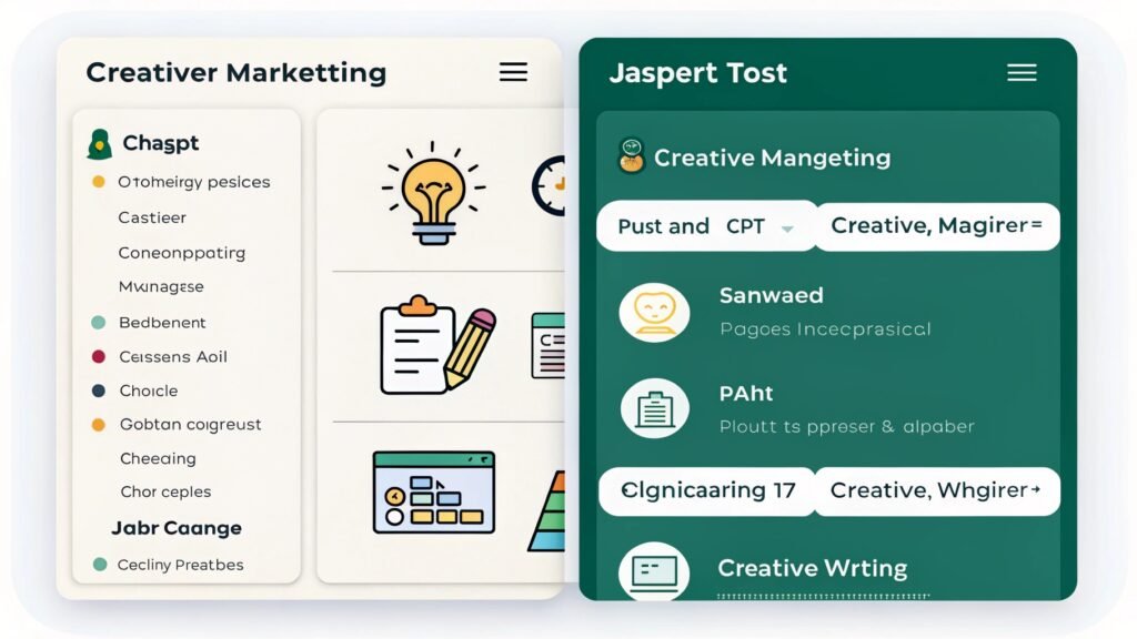 Comparing ChatGPT and Jasper AI writing platforms
